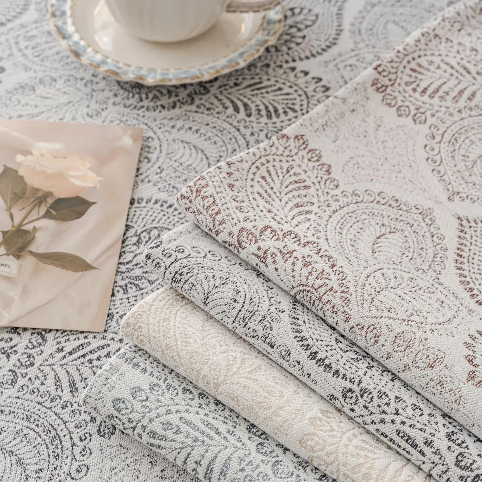 Классический жаккардовый чехол для дивана — фото 6