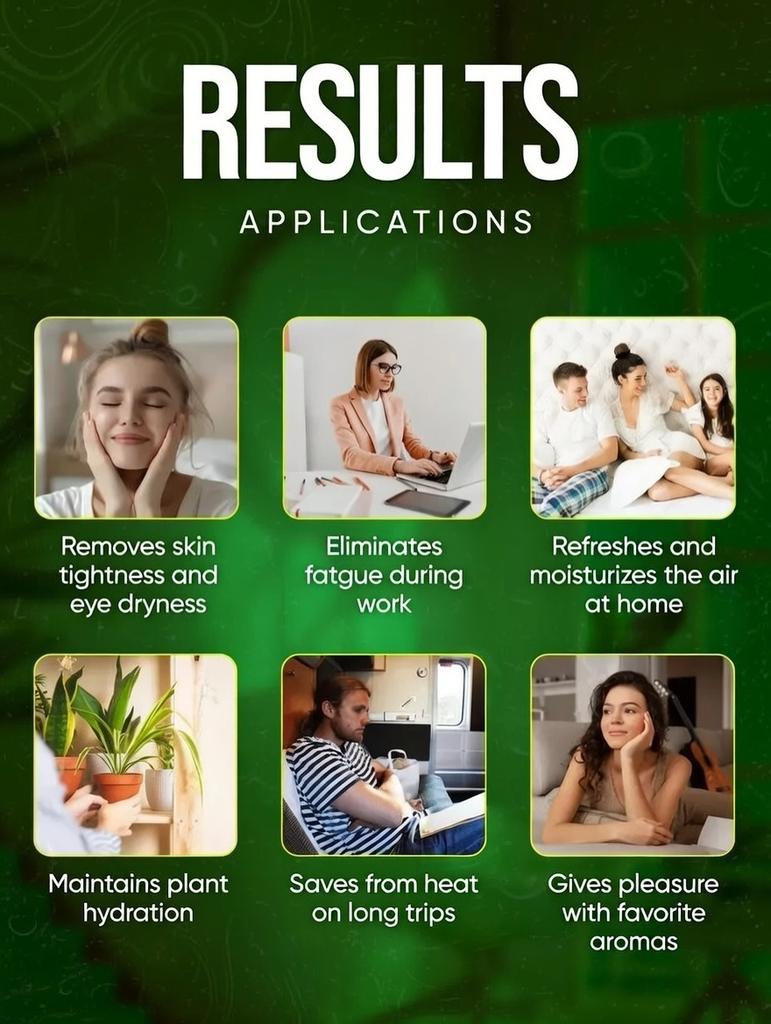 3-in-1 Portable Fan Humidifier Aroma Diffuser 350ml Misting Cooling Fan With Light Rechargeable Ice Mist For Summer Winter