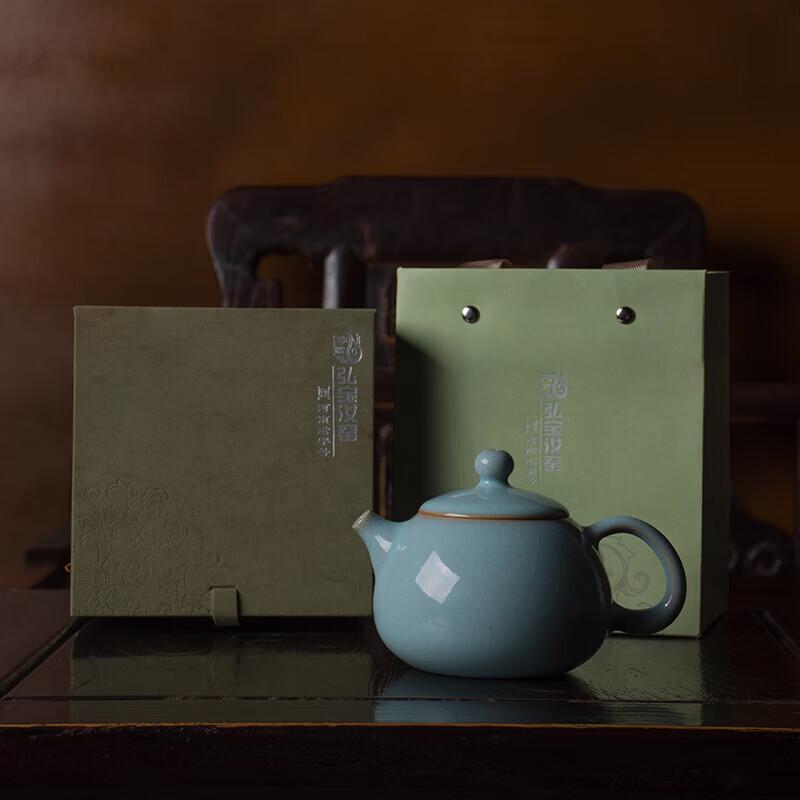 Master Wang Zhenfang Handmade Ru Ware Xishi Teapot