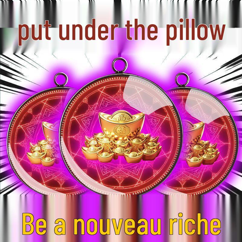 

Круглый кулон-брелок из сплава с 30-мм камнем времени