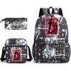 Genshinimpact Yuanshen School Bag Three-Piece Pencil Case Shoulder Bag Backpack