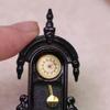 Doll Toy Simulation 1/12 Home Dollhouse Vintage Wall Clock Model Doll Living Room Decor Toy Dolls House Micro Scene Accessories