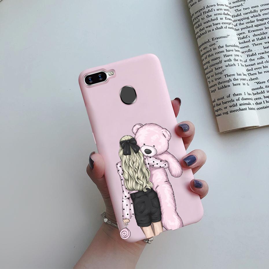 Case For OPPO A5S Back Cover Soft Candy Silicone Pretty Girls Phone Case For OPPO A5S AX5S A7 2018 AX7 A7N A12 Cover Coque Funda