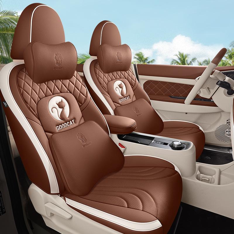 ORA Good Cat GT Cartoon Seat Cover - Full Wrap, Four Seasons Use, Cute Design, 2022 Model.