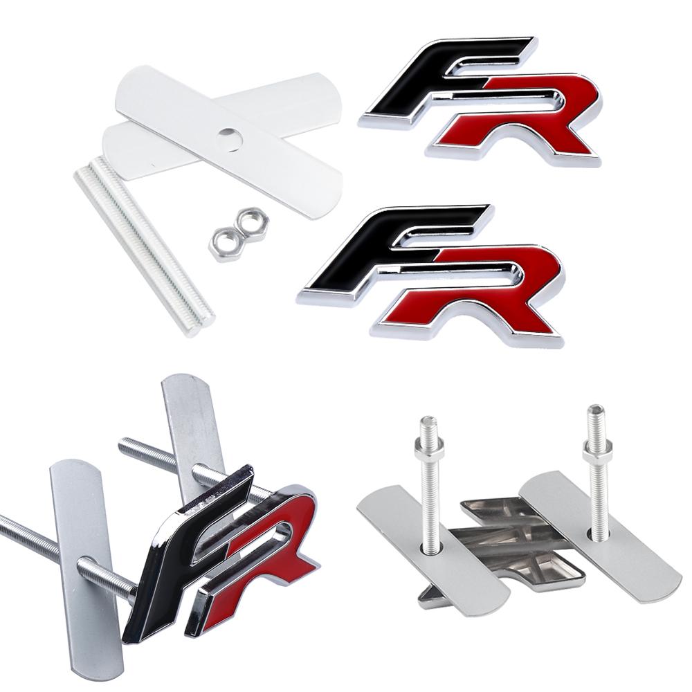 Car Styling Metal Auto Front Grille Emblem Stickers Decoration For Seat Cupra FR Leon Ibiza Ateca Born E-Racer Formentor Tarraco