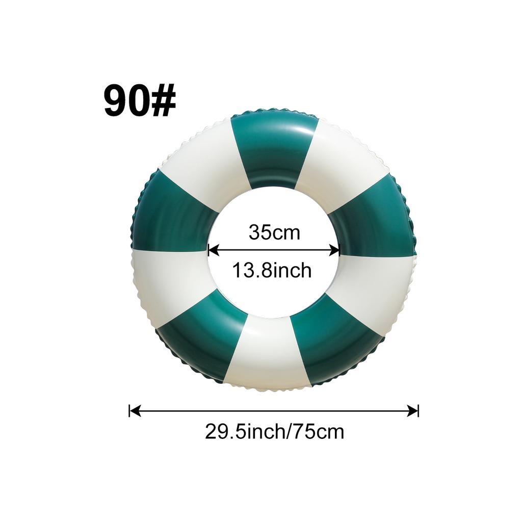 1PC Dark Green Vintage Pool Floats Summer inflatable Swim Ring, Beach and Pool Swim Aid, Beach Toys for Pool Party