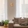 22cm Wooden WallWall Clock, Solid Wood, Silent, Nordic Style, Natural [DEMI LOUS. Authentic Product] (Dial & Numbers)