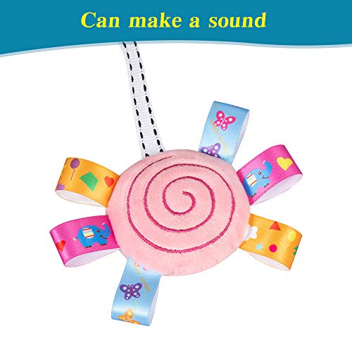 Juguete Saltarín, Juguete para Cuna, Juguete Colgante para Bebés (0+), para el Desarrollo Sensorial y Motor en Interiores y Exteriores (Elefante)