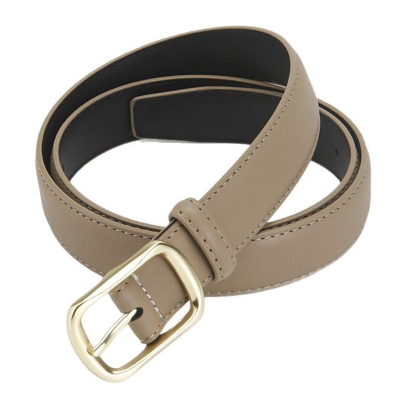Women's Genuine Leather Belt Cowhide Belt Women's Versatile Decoration Business Casual Simple Fashion Belt High End