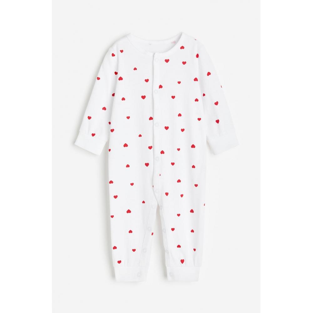 

Пижамный костюм HM с рисунком Белое сердце