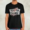 Vote For Change Jersey T Shirt Vintage Breathable Homme Unisex Fashion Streetwear Slightly Graphic