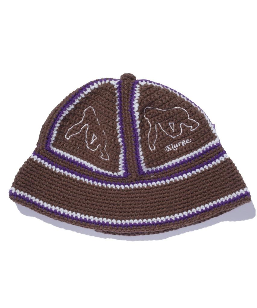 [Extra Large] Hat CROCHET BELL HAT Men's BROWN