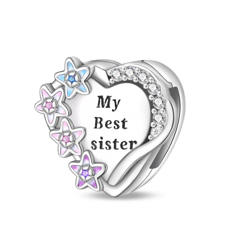 Newcopper Donut Protection Lotus Heart Shaped Charms Flat Beads Fit 3Mmoriginal Bracelet Diy Jewelry Birthday Gift