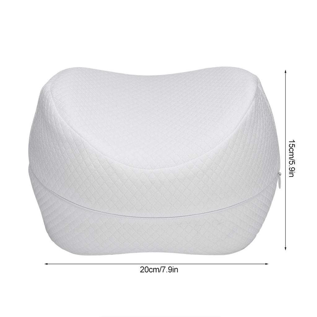 Household Memory Foam Knee Support Leg Pillow Cushion for Sleeping Pain Relief White