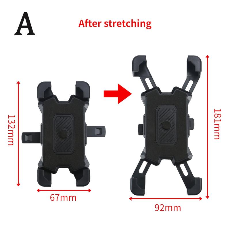 360 Grad Drehbarer Elektrischer Fahrrad-Handyhalter für iPhone Fahren MTB Fahrrad Moto Motorrad Ständer Halterung Rutschfest Radfahren