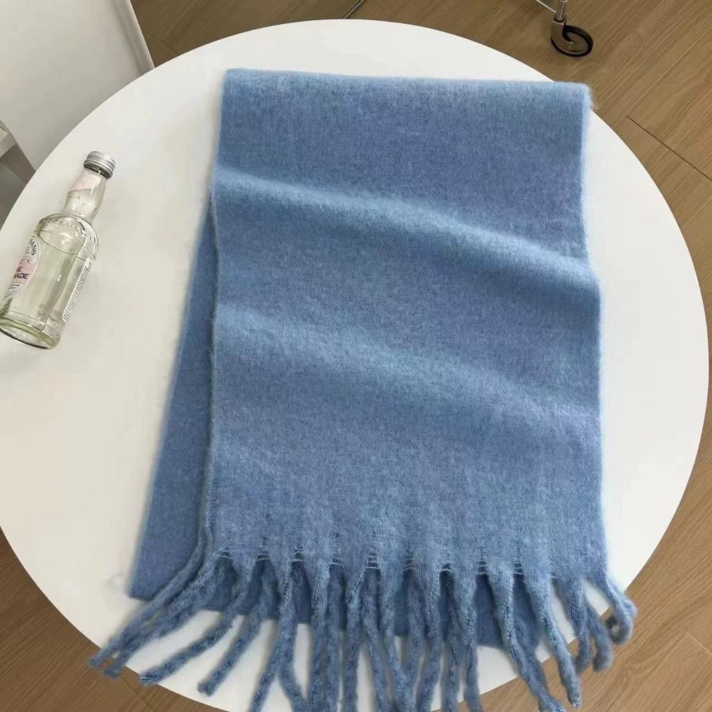 Exquisite Scarf for Female Students in Winter New Style All Match Plaid Shawl Thickened Warm Long Plush Scarf for Men Trendy