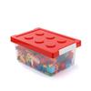Transparent Large Lego Storage Box with Lid - Children's Toy Organizer