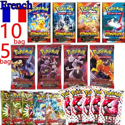 Iand* Francuski Pokémon TCG: Ecarlet i Fioletowy Etsncelles Astralny Blask Obsydianowe Płomienie Pudełko Boosterowe Karty Pokemon Aktywność 36 Paczek Bo