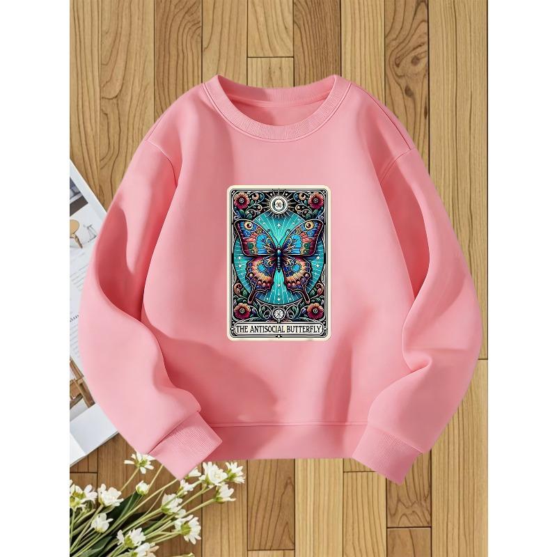 European Size unisex Crew Neck Sweatshirt ,Fashionable Print, Casual Style, Perfect For Fall/Winter, Regular Fit With Slight Stretch Fabric