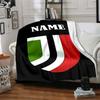 Custom Name AC Milan Crest Blanket for Couch & Bed, Plush Cozy Fuzzy Blanket Super Soft & Warm Blankets for Fall and Winter. 0908274