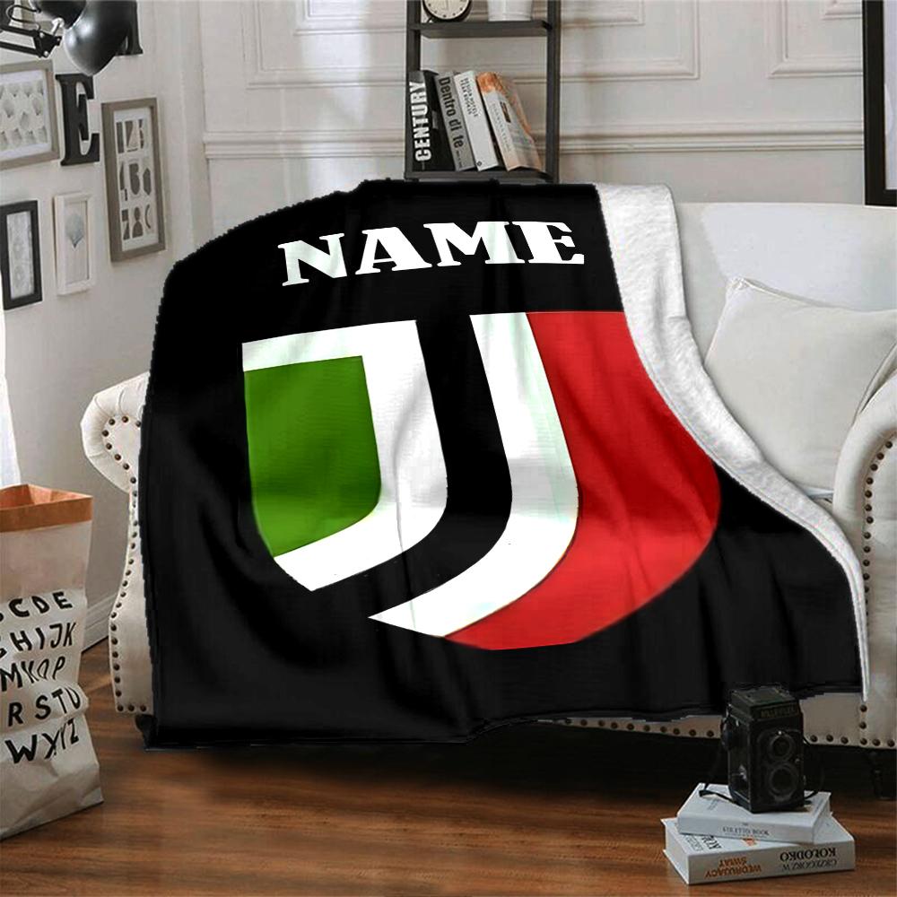 Custom Name AC Milan Crest Blanket for Couch & Bed, Plush Cozy Fuzzy Blanket Super Soft & Warm Blankets for Fall and Winter. 0908274