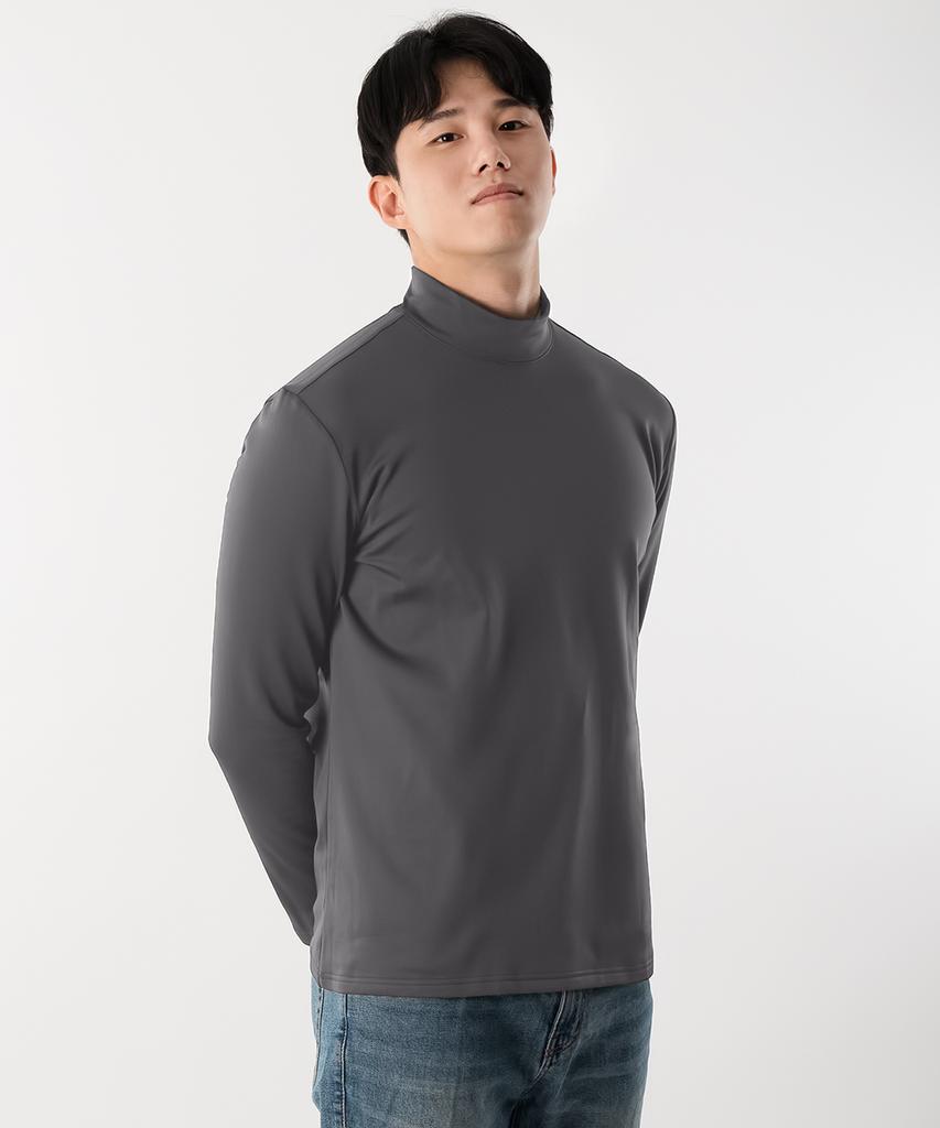 ARMEDES [2Pack] Men'S Brushed Regular Fit Turtleneck T-Shirt Ar-43 (3 Colors)