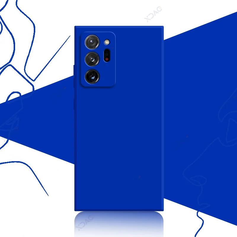 Cute Fashion Cover Cases for Samsung Galaxy Note 9 10 20 Plus Ultra SamsungNote20Ultra 5G 360 Soft Square Liquid Silicone Shield