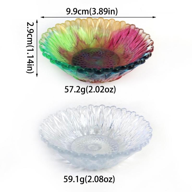 Flower Storage Tray Silicone Mold  Storage Box Crystal Epoxy Resin Casting Molds Jewelry Tray Gypsum Mold Home Decor