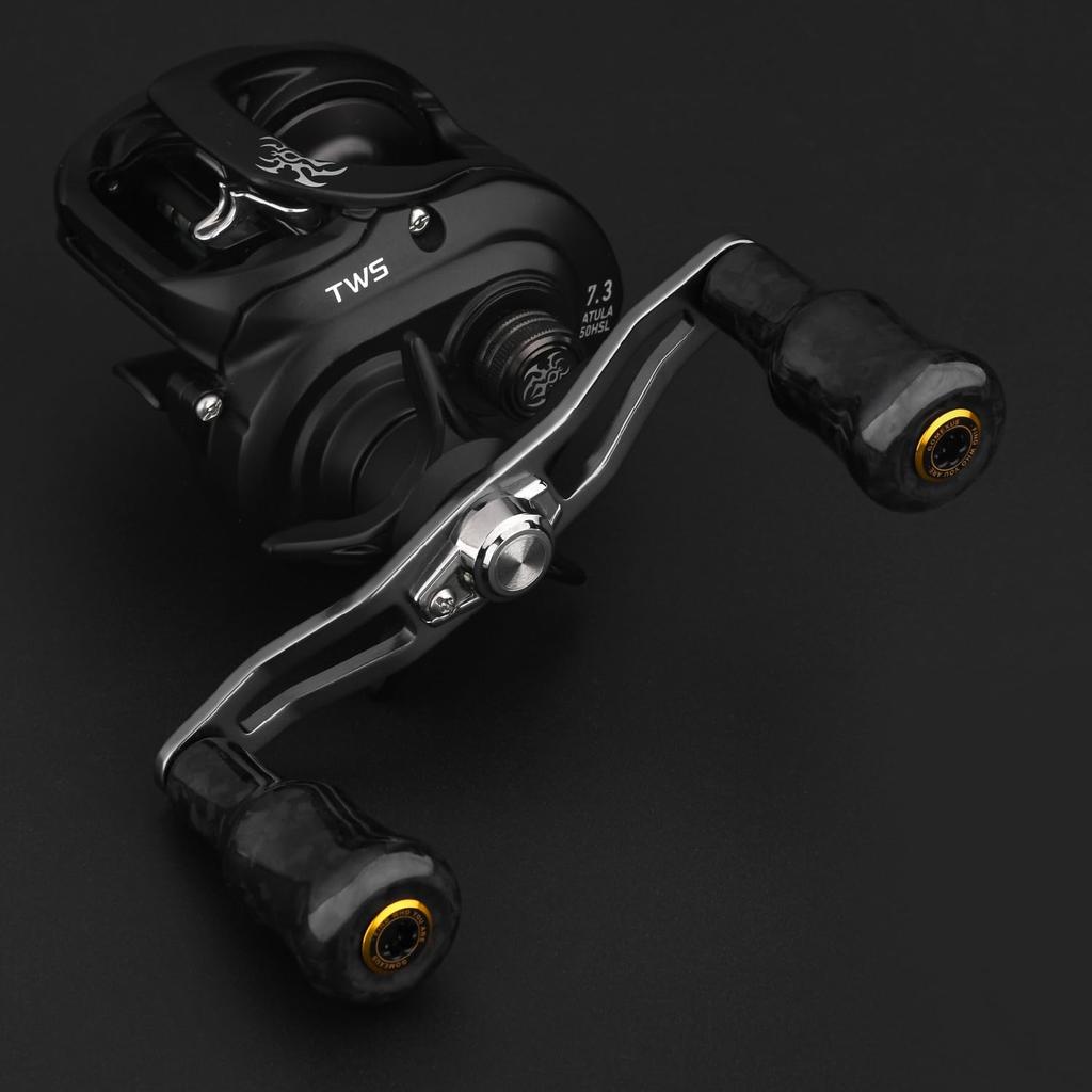 Gomexus F24 Reel Handle Knob Forged Carbon 24mm Knob Ultra Lightweight Good Sensitivity Light Game Bass Fishing 8.8g