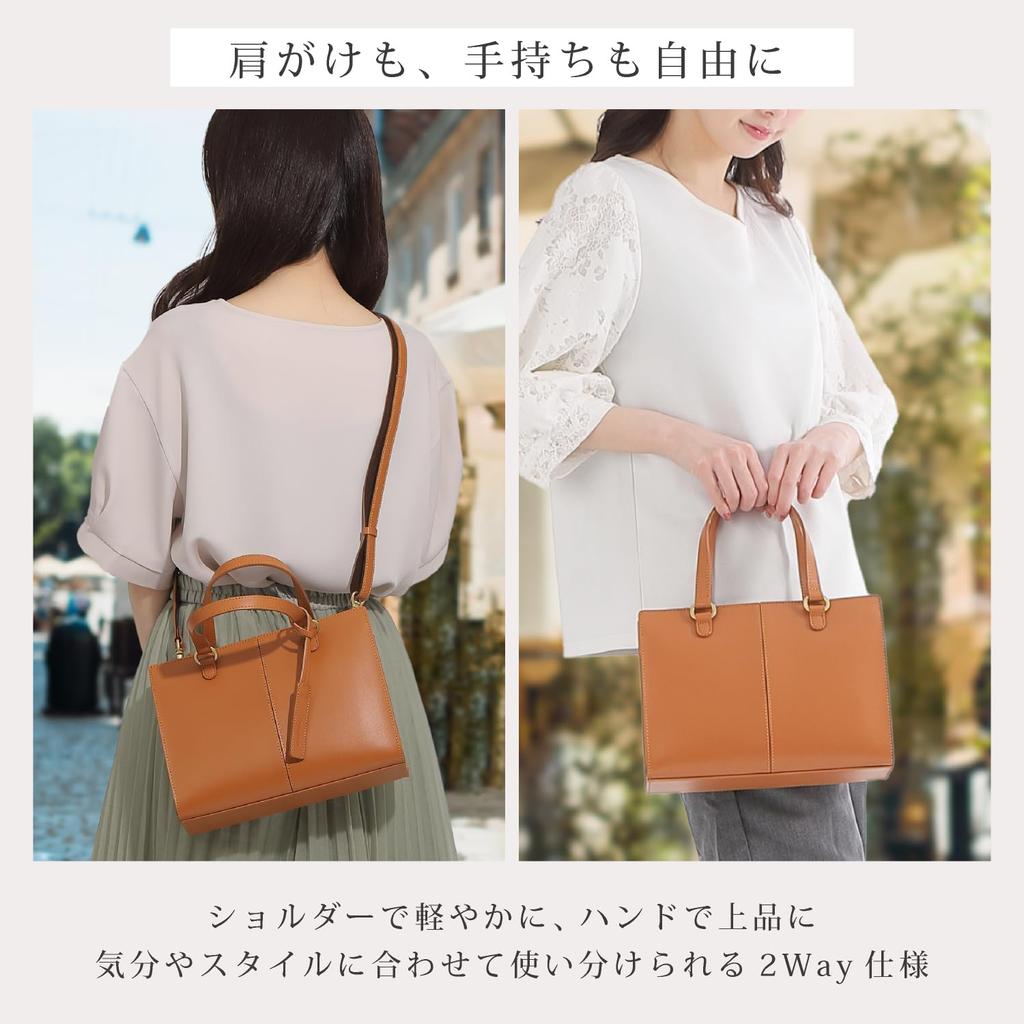Chamboise Genuine Leather Shoulder Made In 2-Way Bag, Compact, Japan, Camel/Black/Chocolate/Red/Navy (Chocolate)