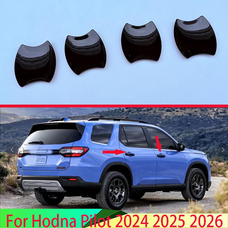 For Honda Pilot 2024 2025 2026 Car Accessories ABS Chrome Door Handle Bowl Cover Cup Cavity Trim Ert Catch Molding Garnish