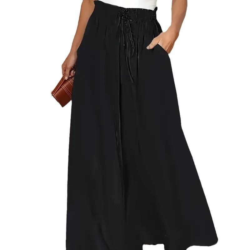 Women's Classic Polka Dot Midi Dress with Flowy Silhouette