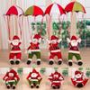 Santa Claus Snowman In Parachute Christmas Tree Hanging Ornament Xmas Decoration