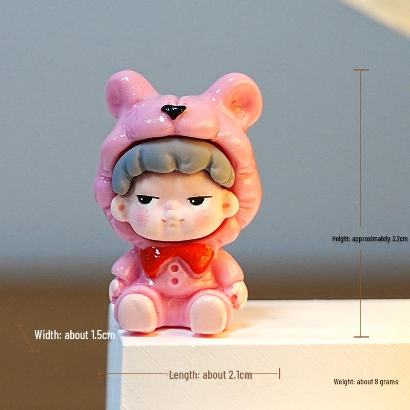 

Серия Мэнли: Трендовая смоляная фигурка щенка с галстуком-бабочкой, сюрприз-бокс, сделай сам, настольное украшение