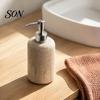 Liquid Soap Container Resin Refillable Dispenser, Hand Shampoo Container, Dispenser Empty Pump Lotion Bottle for Bathroom Kitchen Countertop