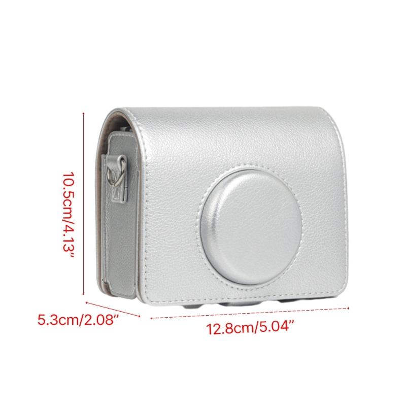 Per Custodia Mini EVO Borsa Protettiva Elegante in Pelle PU per Fotocamera Istantanea Mini EVO Protezione Tracolla Regolabile