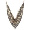 Leopard Fashion Print Metal Sheet Triangle Scarf Women Necklace For Wear Casual