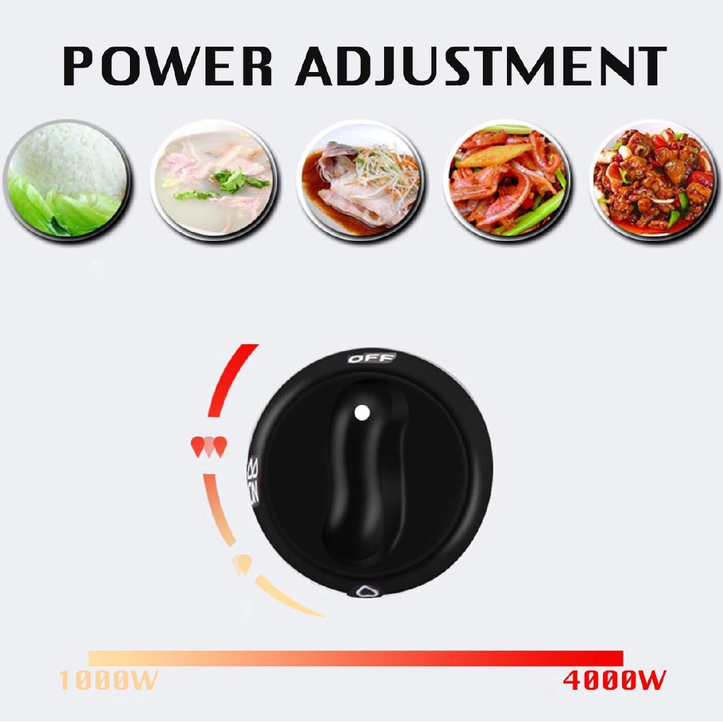 3.8-4KW Dual-range 2 Pots Gas Stove Stainless Steel Liquefied LPG Gas Bench-top Burners Home Kitchen Cooker 4000W