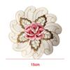 Embroidery Flower Cup Pad Flower Pattern Doily Tablecloth Placemat  Table Decoration