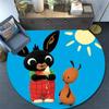 Bing,Round Area Rug,Carpet Rug for Living Room Bedroom Sofa Playroom Decor,Non-slip Floor Mat