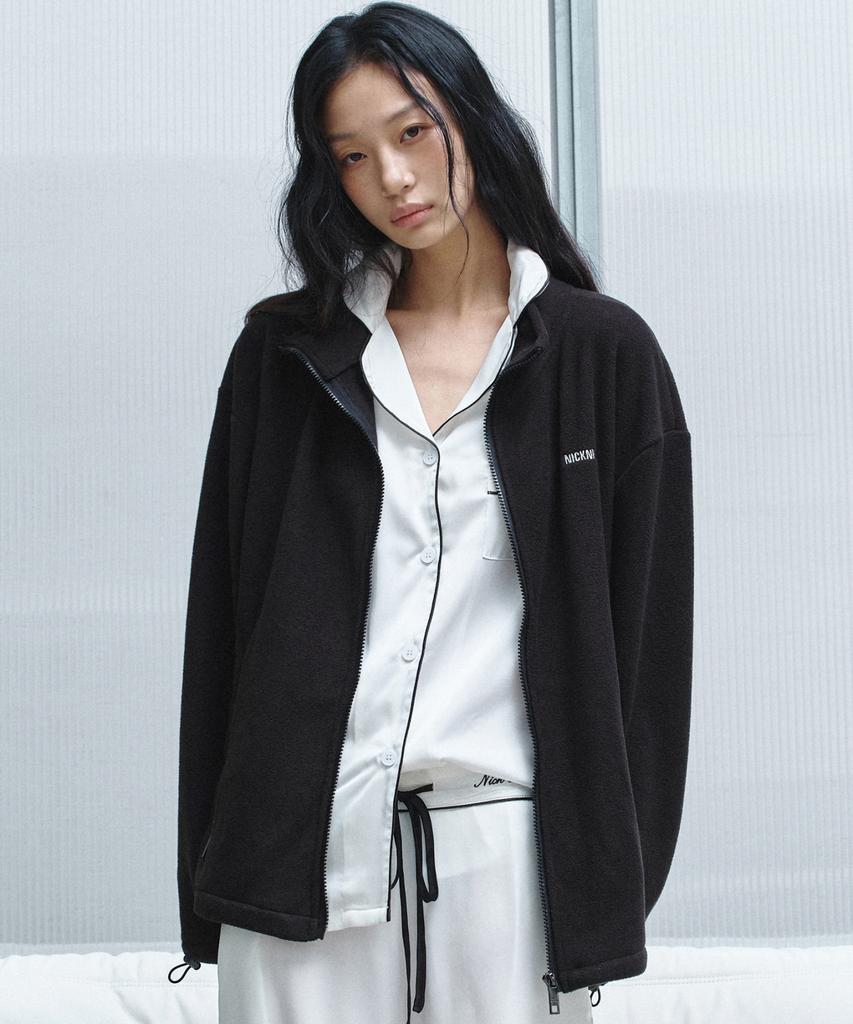Nick&Nicole Fleece Zip-Up Jacket_Black