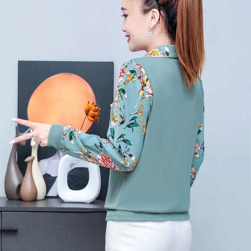 Mum Bottoming Shirt Female Fashion Thin Long-sleeved T-shirt Loose Age Reduction Tops Spring and Autumn Shirt