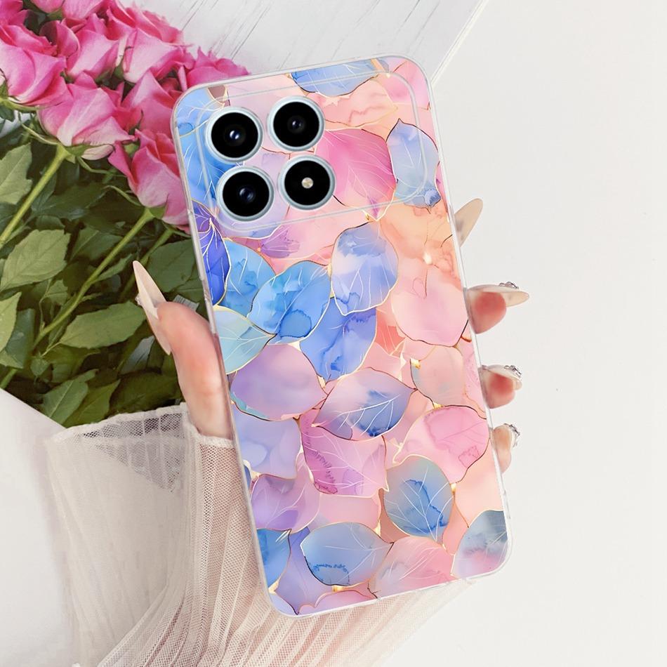 For Xiaomi Poco F8 Pro 2025 Cute Flower Butterfly Cat Painted Case For Poco F8Pro 5G Soft Silicone TPU Phone Cases