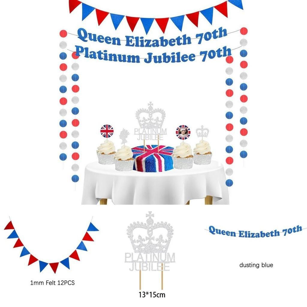 Feiern Sie das 70. Thronjubiläum der Königin stilvoll mit diesem Partyzubehör-Set zum Platinjubiläum!