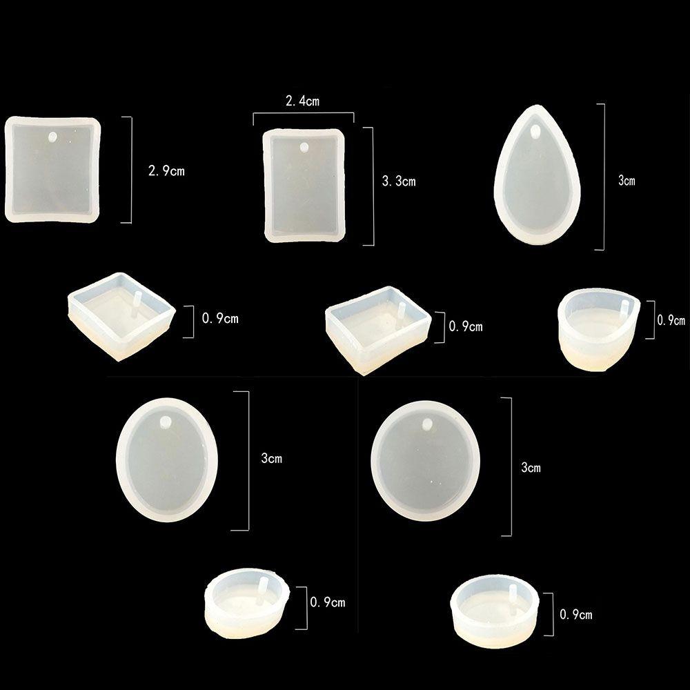 5 Stück Küchenharz-Guss Handgefertigt Wassertropfenform Kristallarmband Anhänger Form Silikonform