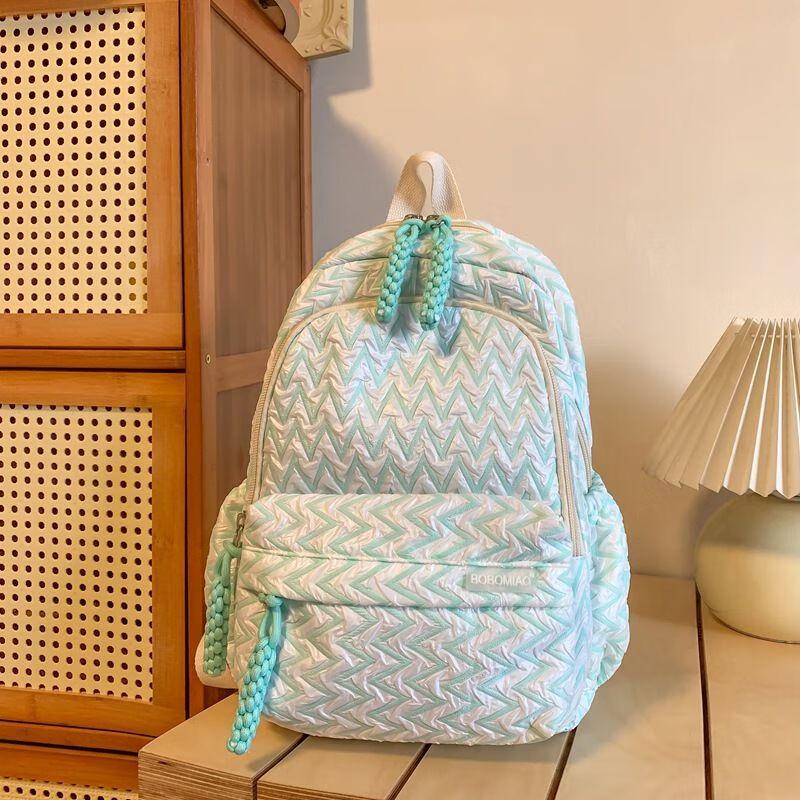 Ins Style Plaid Backpack None