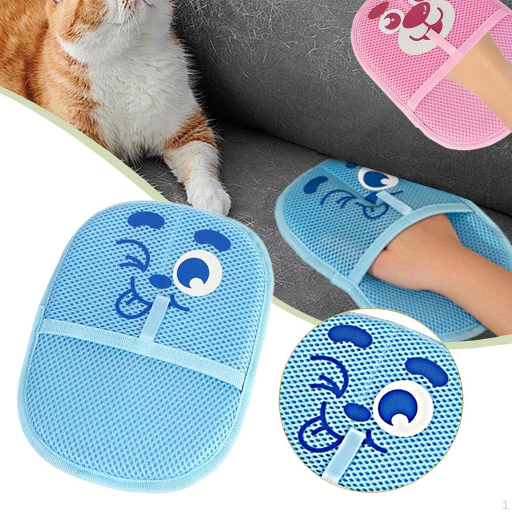 Electrostatic Pet Hair Removal Glove Deshedding Brush Grooming for Couch