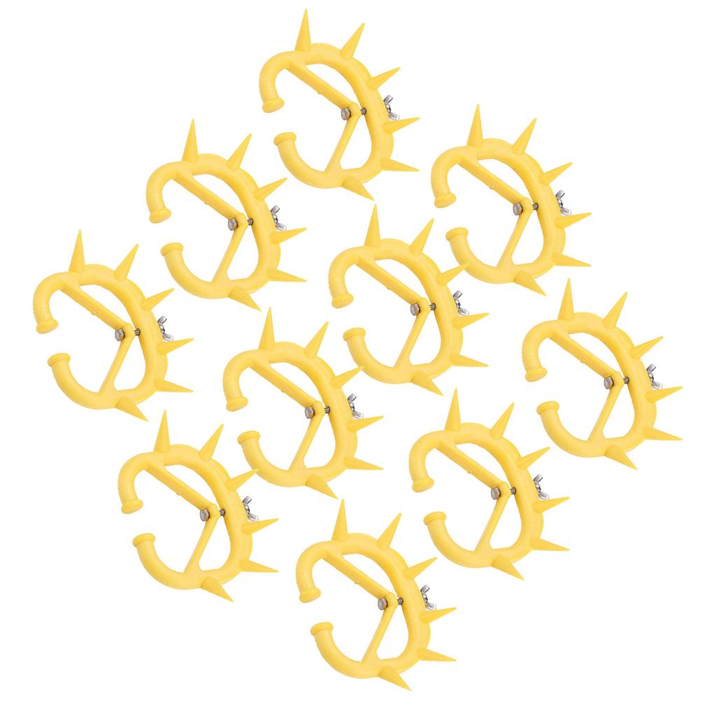 10pcs CalF weaning Nose Rings Plastic Weaning Spiked Ring Preventing Suckling