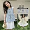 Girls' Summer Dress New Style Children's Vacation Two Piece Beach Dress