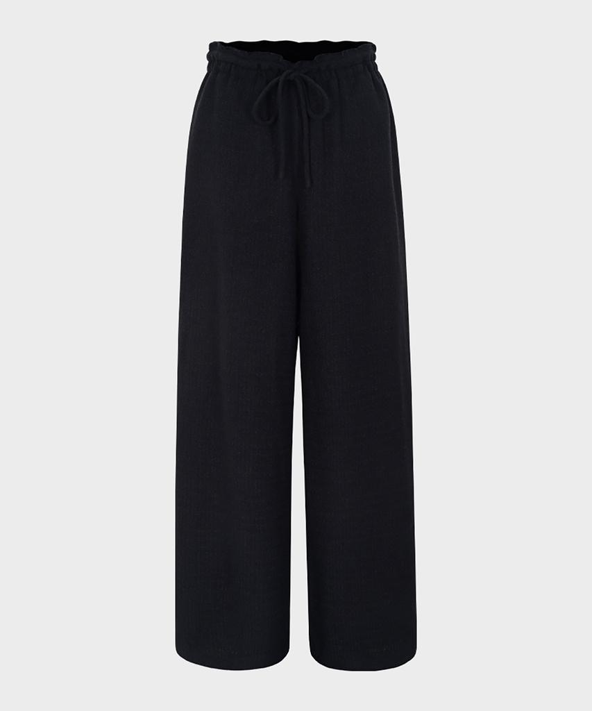 Ogtobeosekeondeu Tweed String Pants (Black)